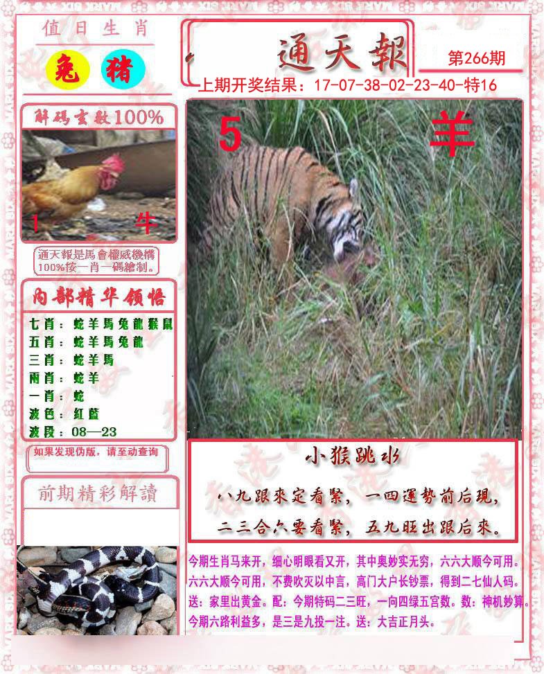 2024266期马经通天报