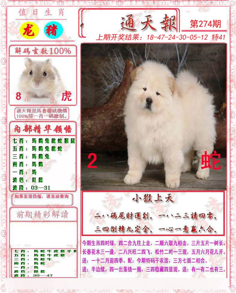 2024274期马经通天报