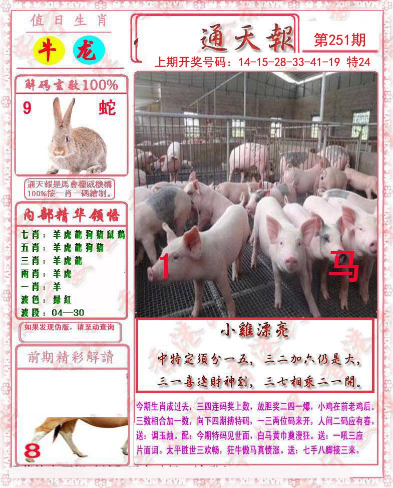 2024251期马经通天报