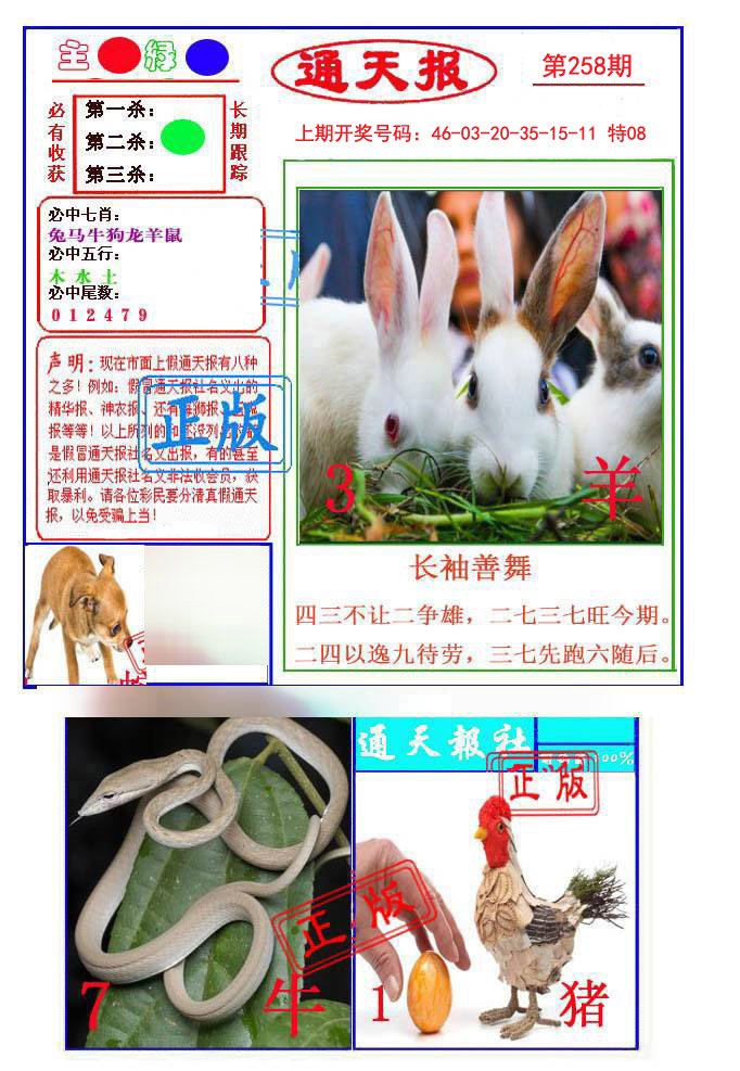 2024258期通天杀波图1