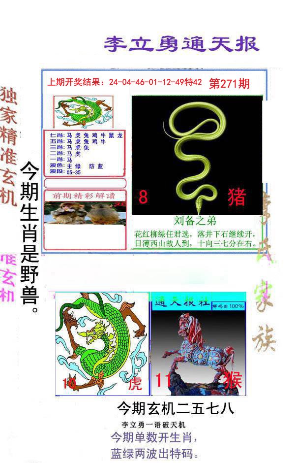 2024271期李立勇通天报