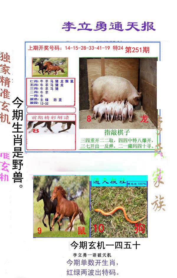2024251期李立勇通天报