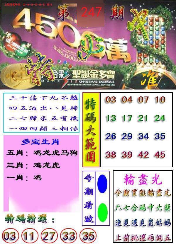 2024247期特必中