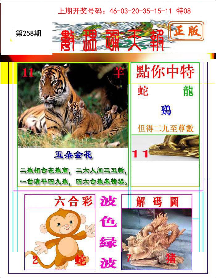 2024258期数理通天