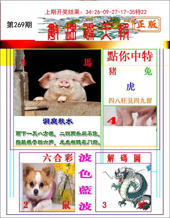 2024269期数理通天