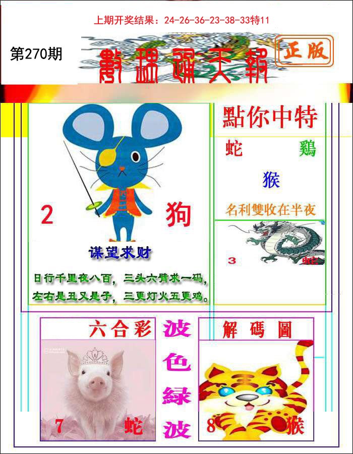 2024270期数理通天