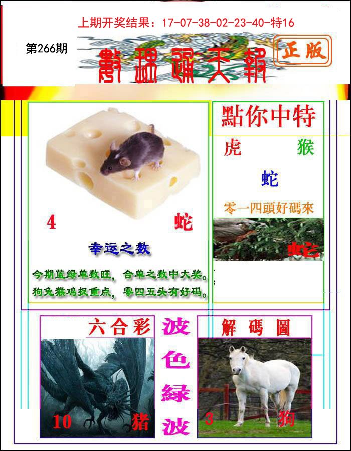 2024266期数理通天
