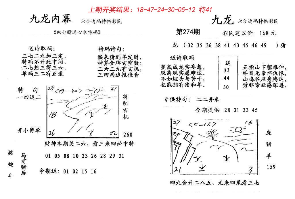 2024274期九龙内幕