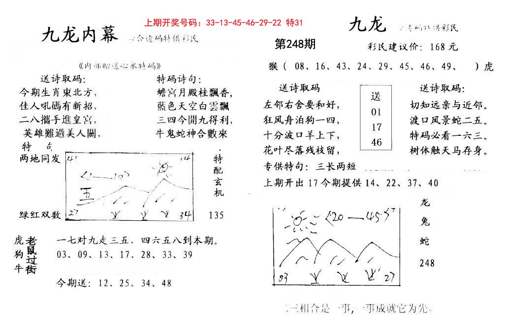 2024248期九龙内幕
