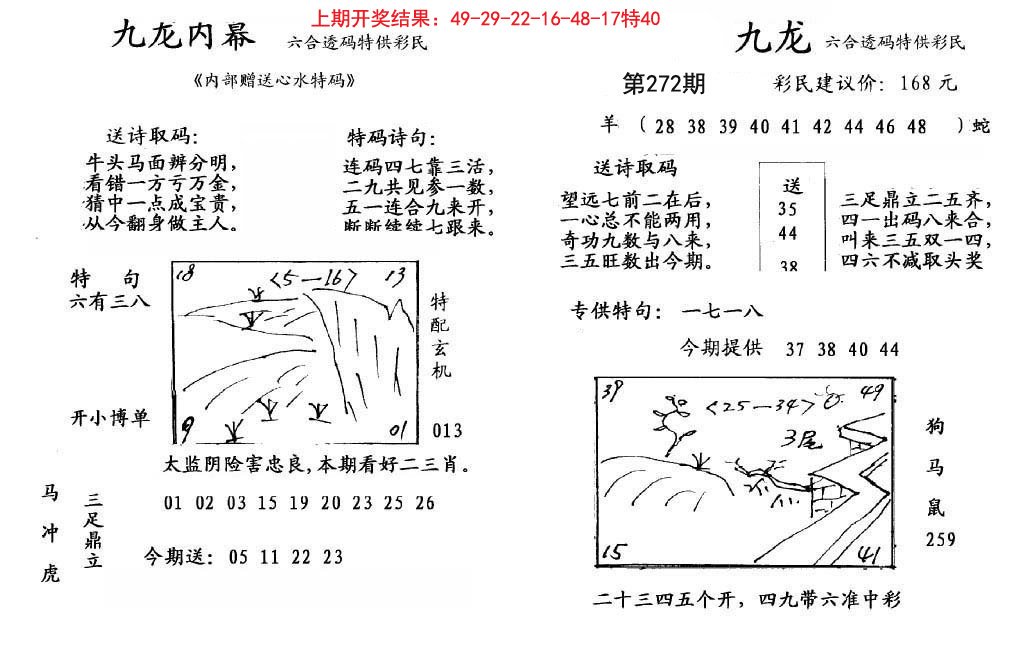2024272期九龙内幕