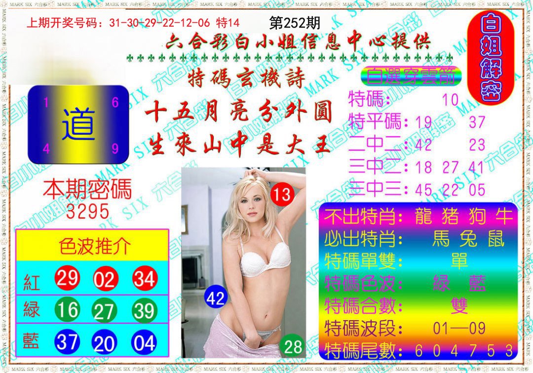 2024252期白姐解密