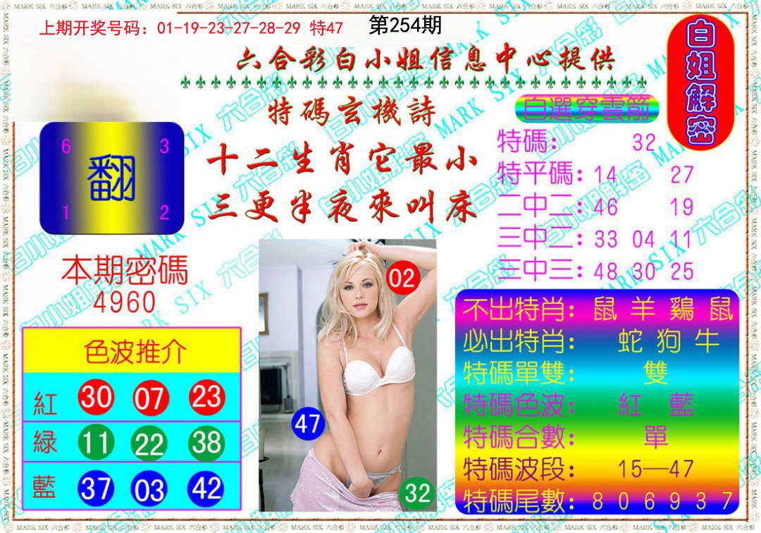 2024254期白姐解密