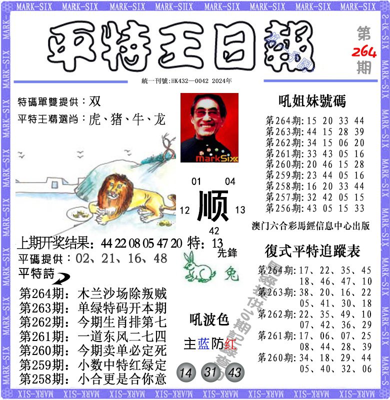 2024264期平特王日报