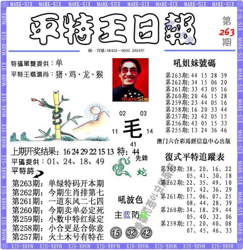 2024263期平特王日报