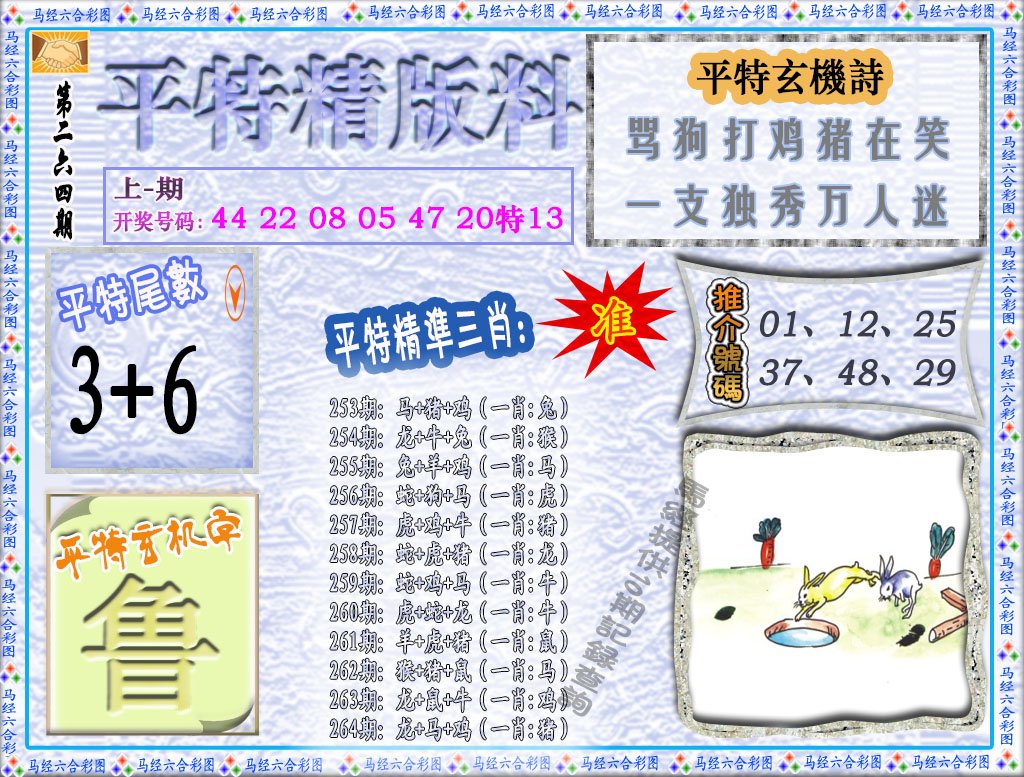 2024264期平特精版料