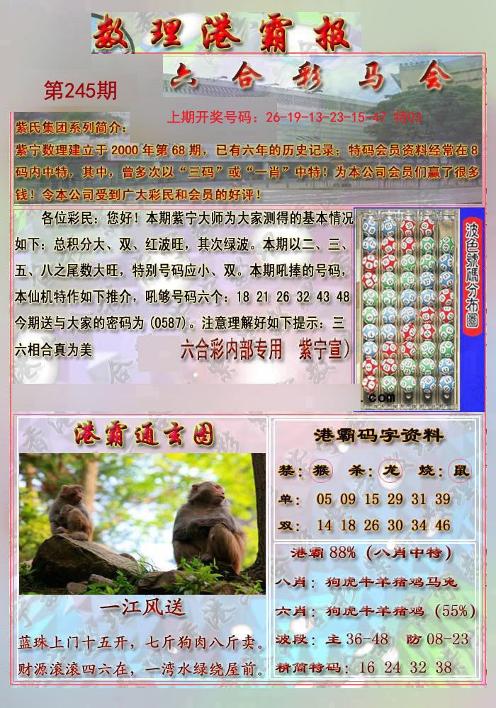 2024245期港霸报