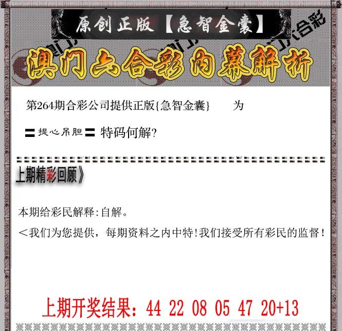 2024264期急智金囊