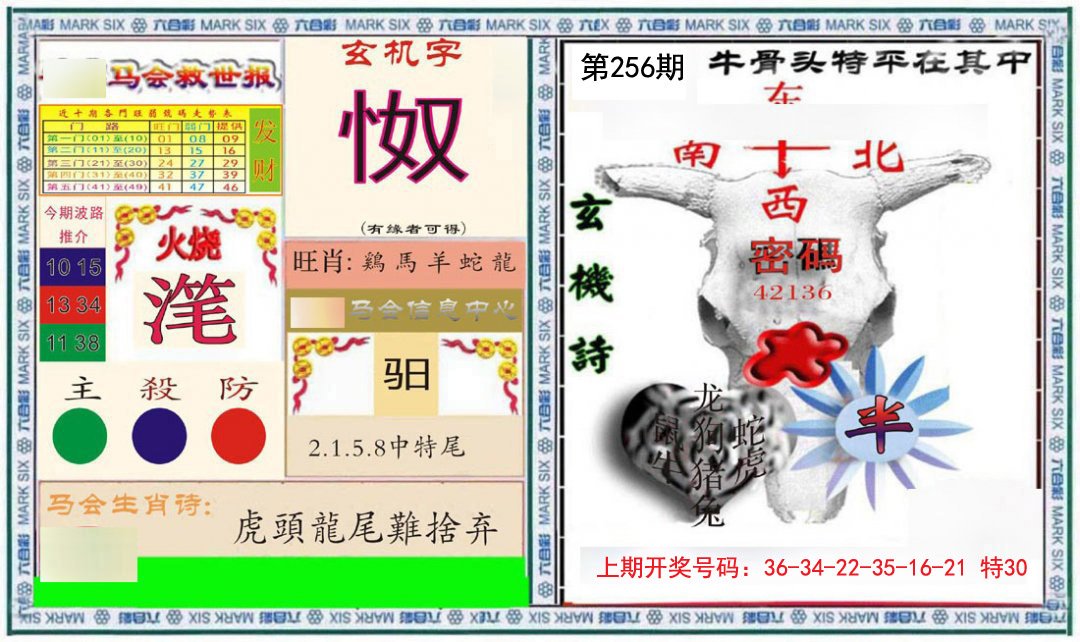 2024256期六合救世报+牛头报