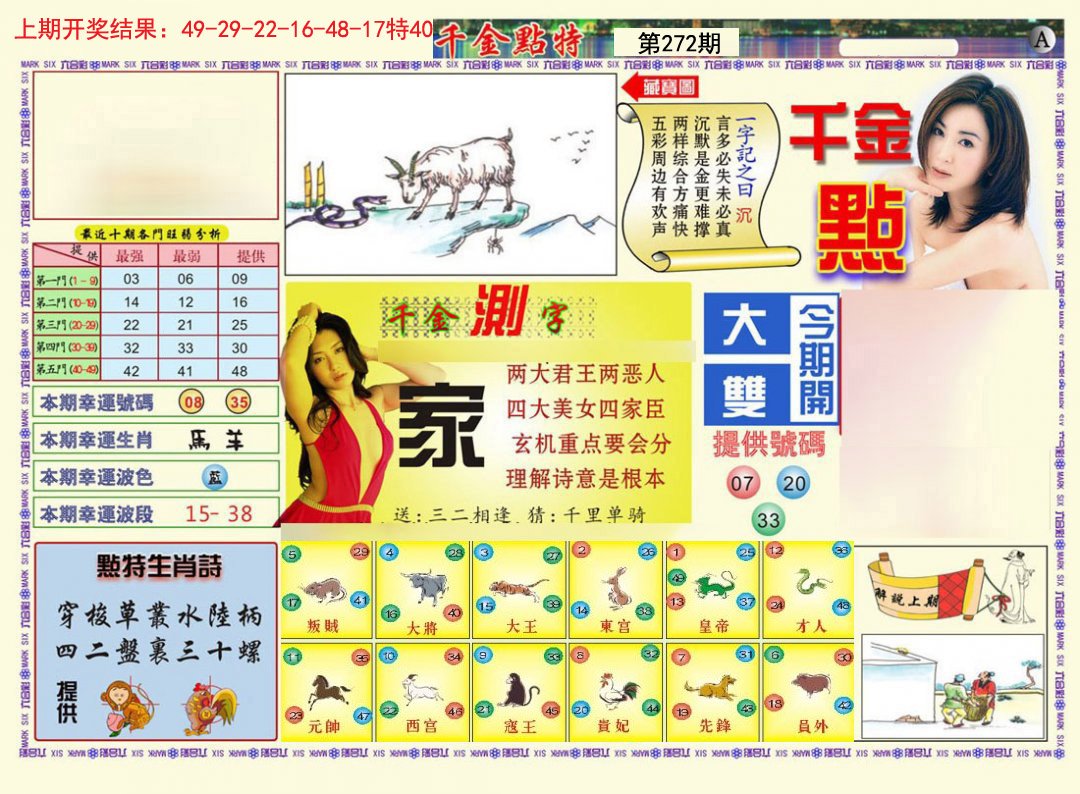 2024272期千金点特A