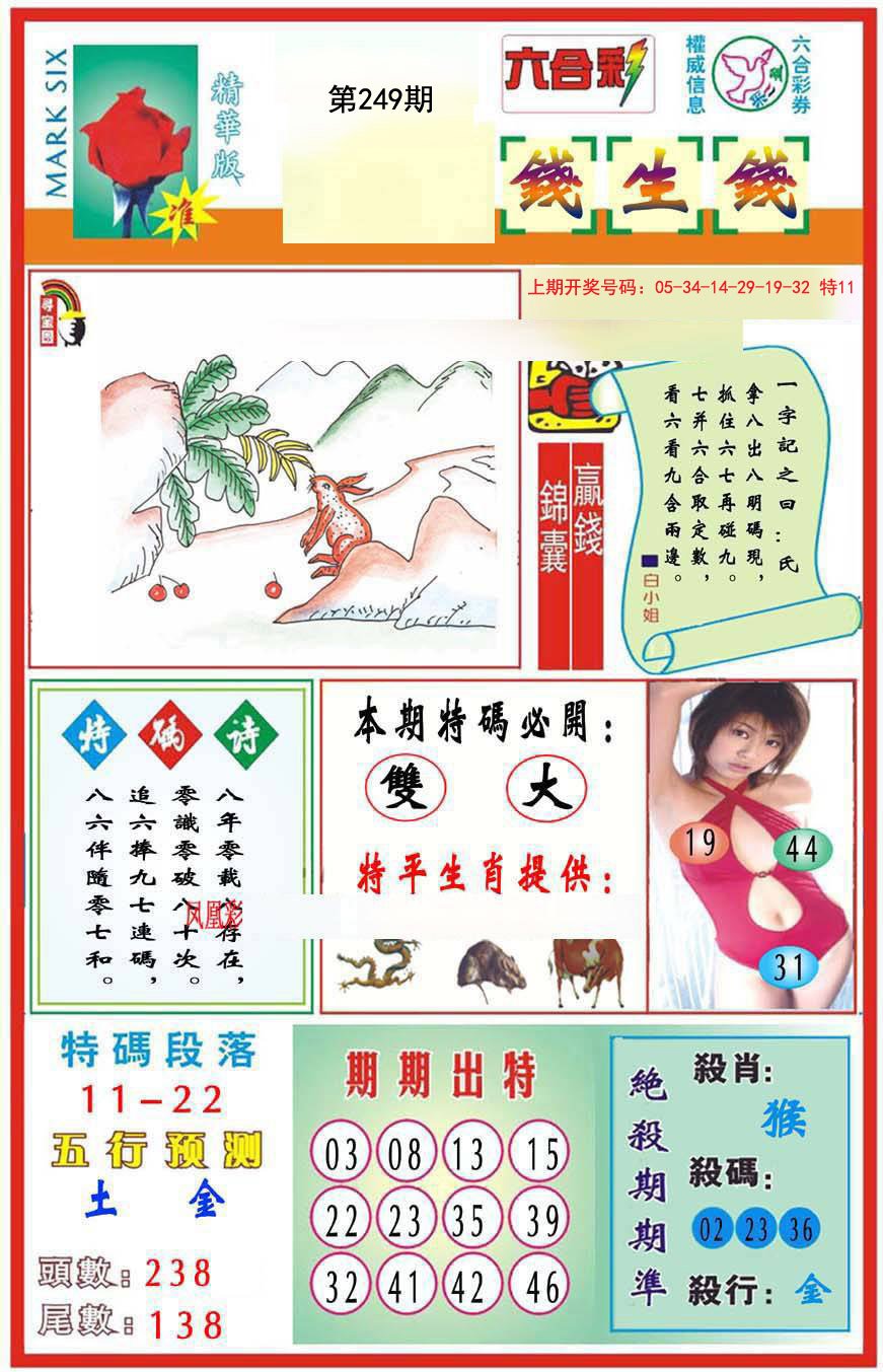 2024249期九龍钱生钱(推荐)