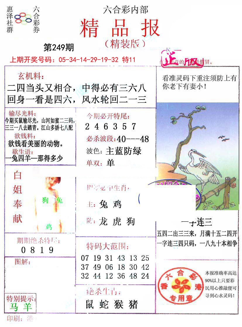 2024249期摇钱树