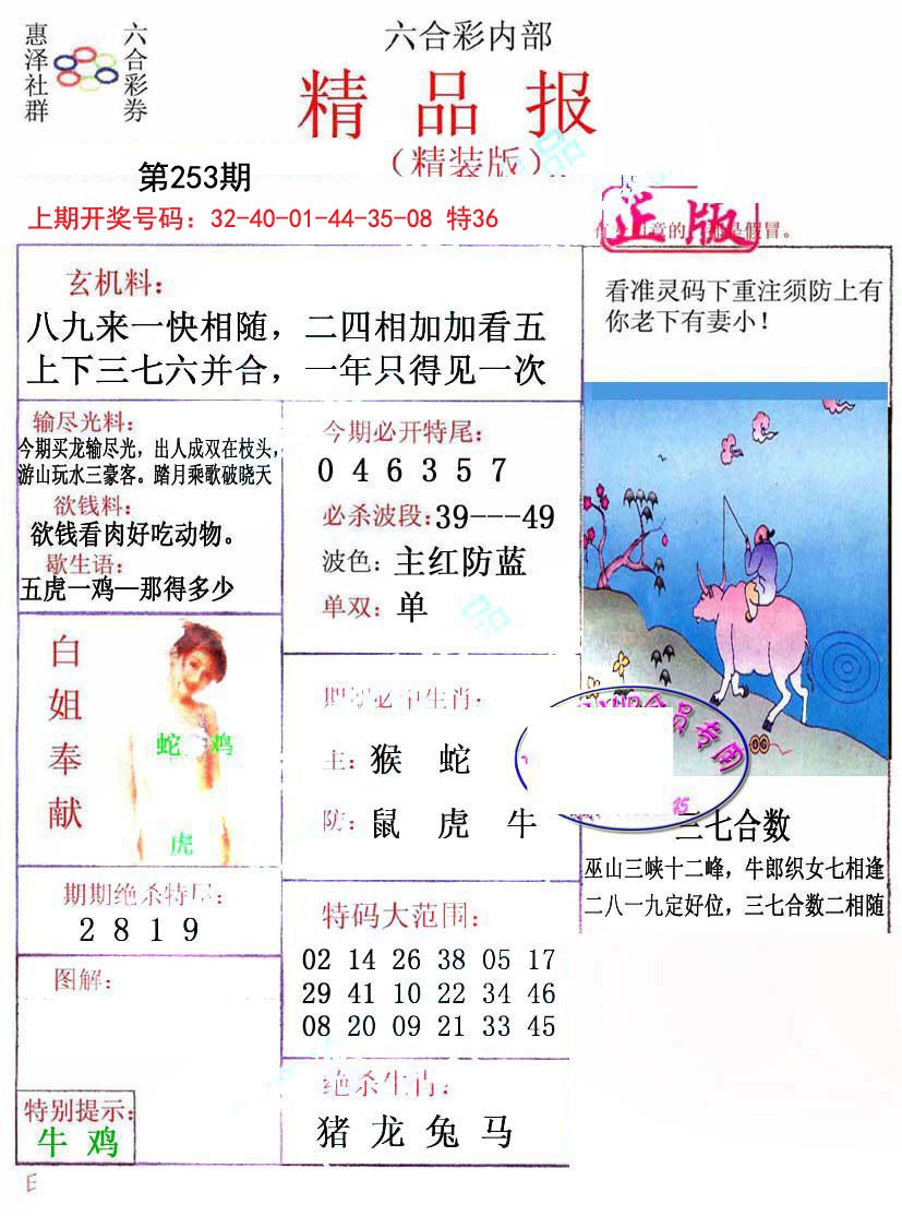 2024253期摇钱树
