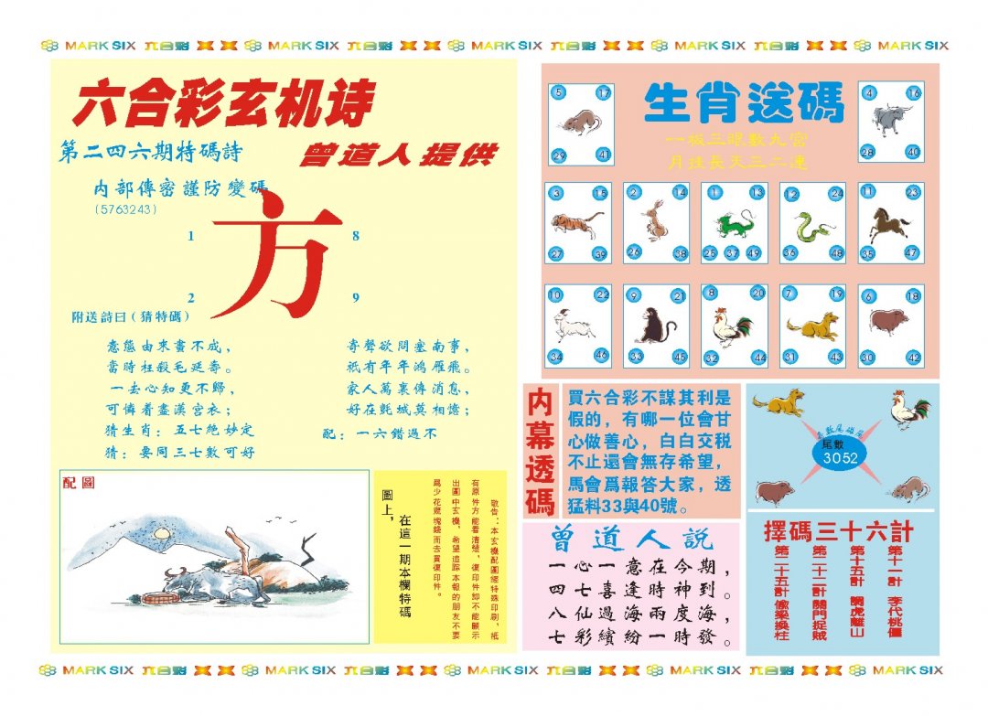 2024246期新曾道人内幕B