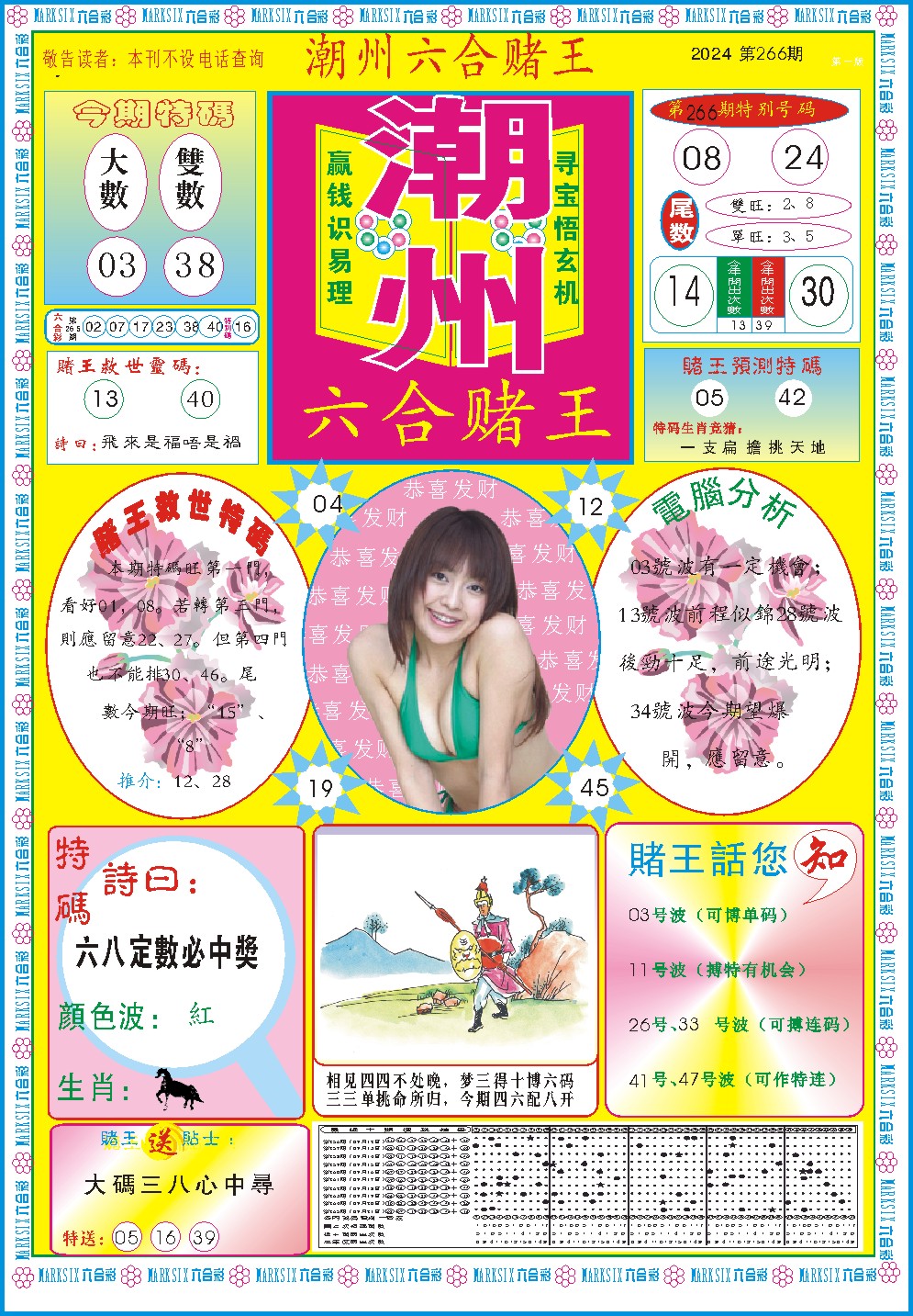 2024266期潮州六合赌王A
