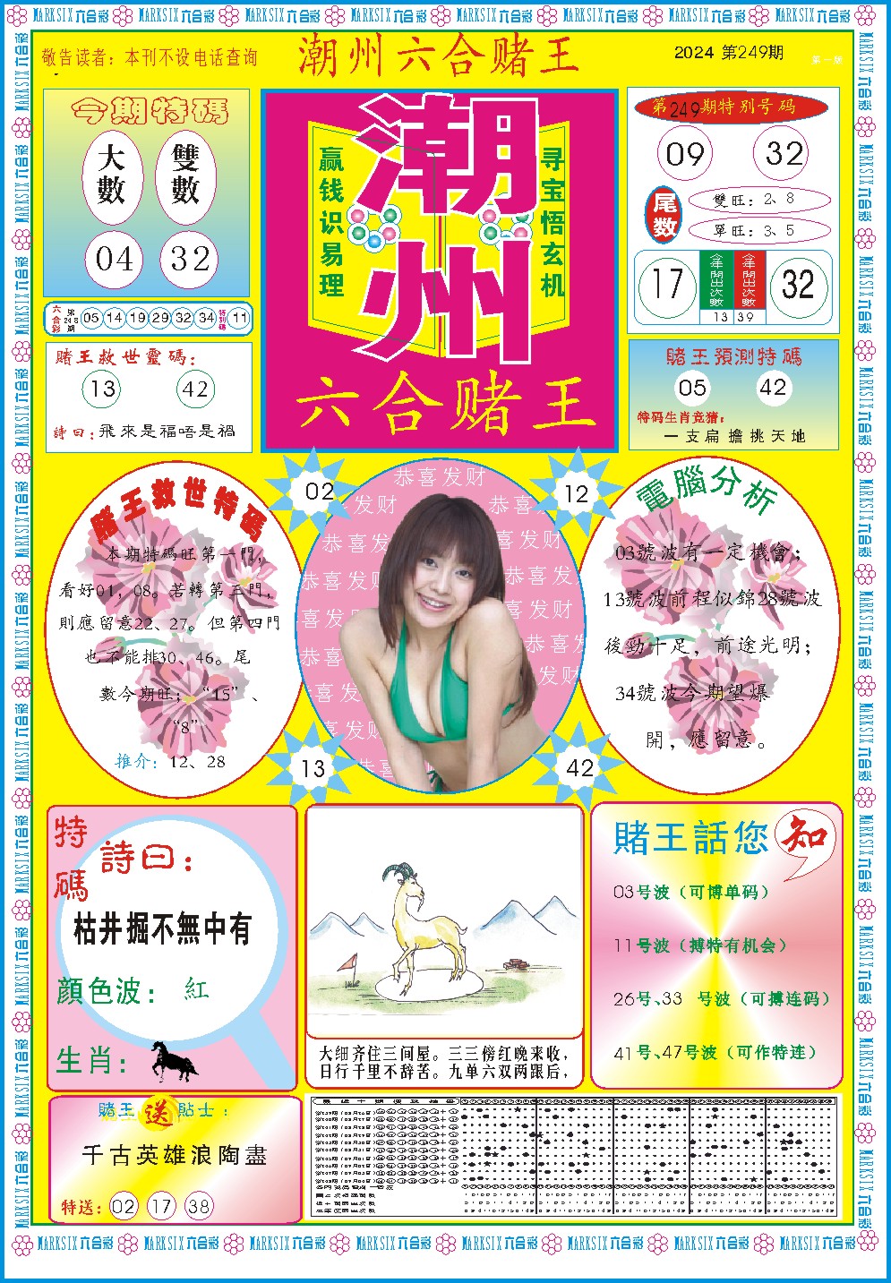 2024249期潮州六合赌王A
