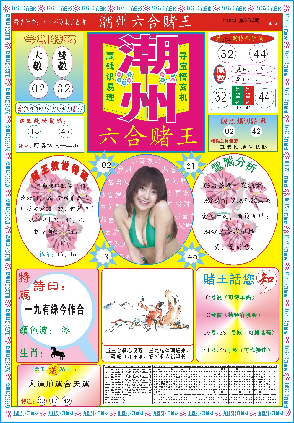 2024254期潮州六合赌王A