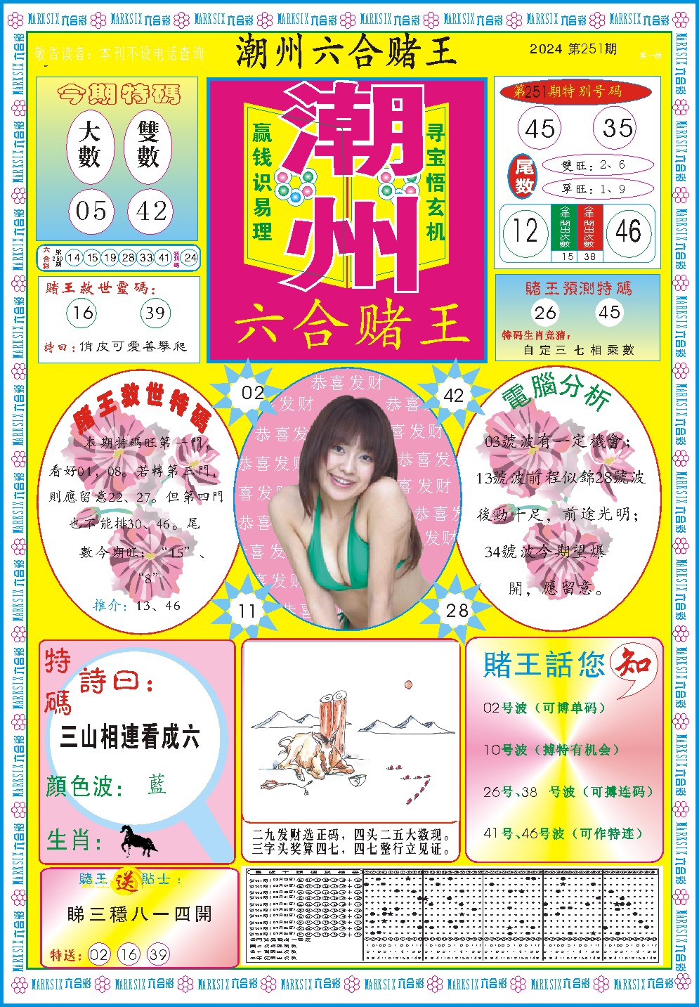 2024251期潮州六合赌王A