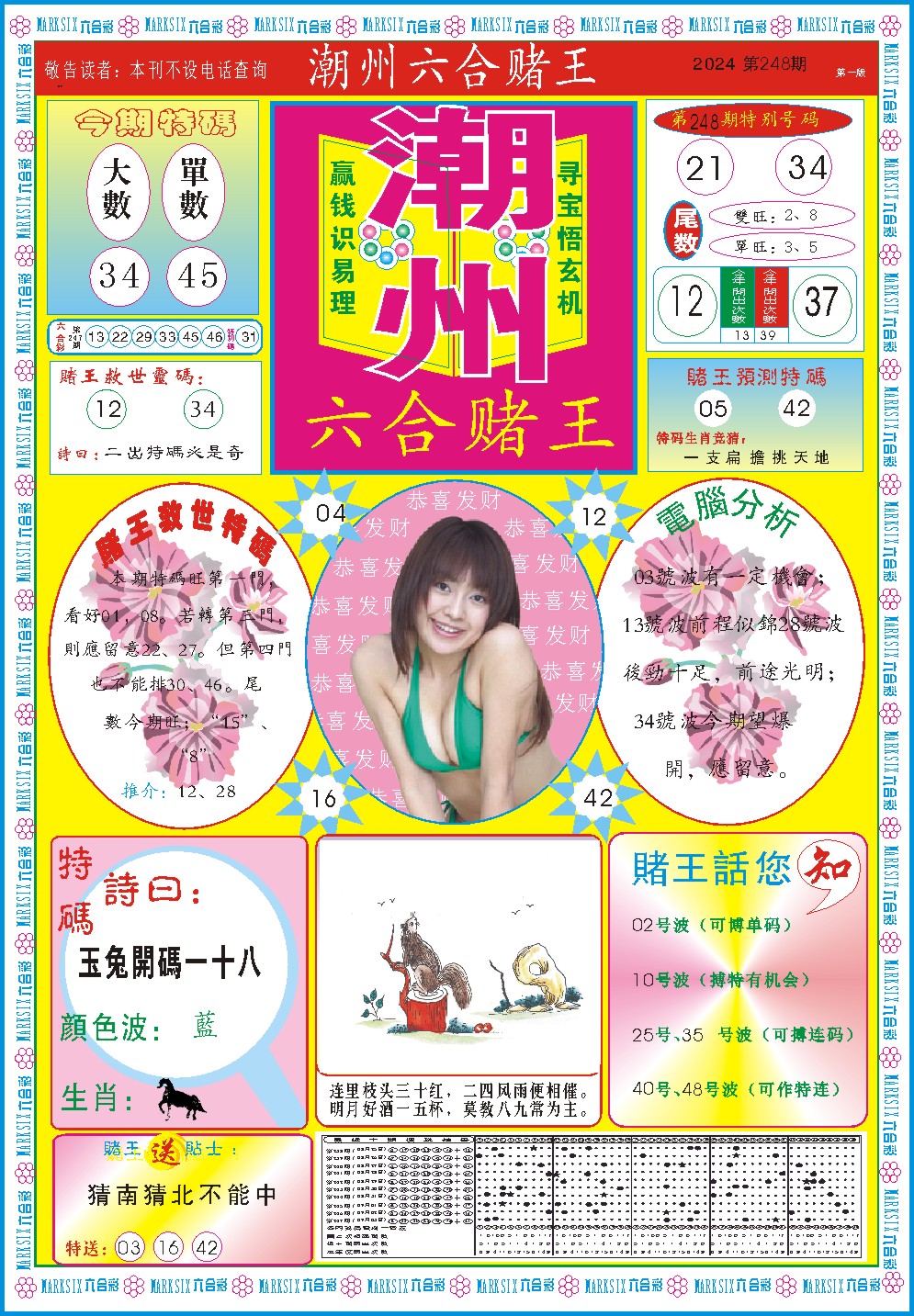 2024248期潮州六合赌王A