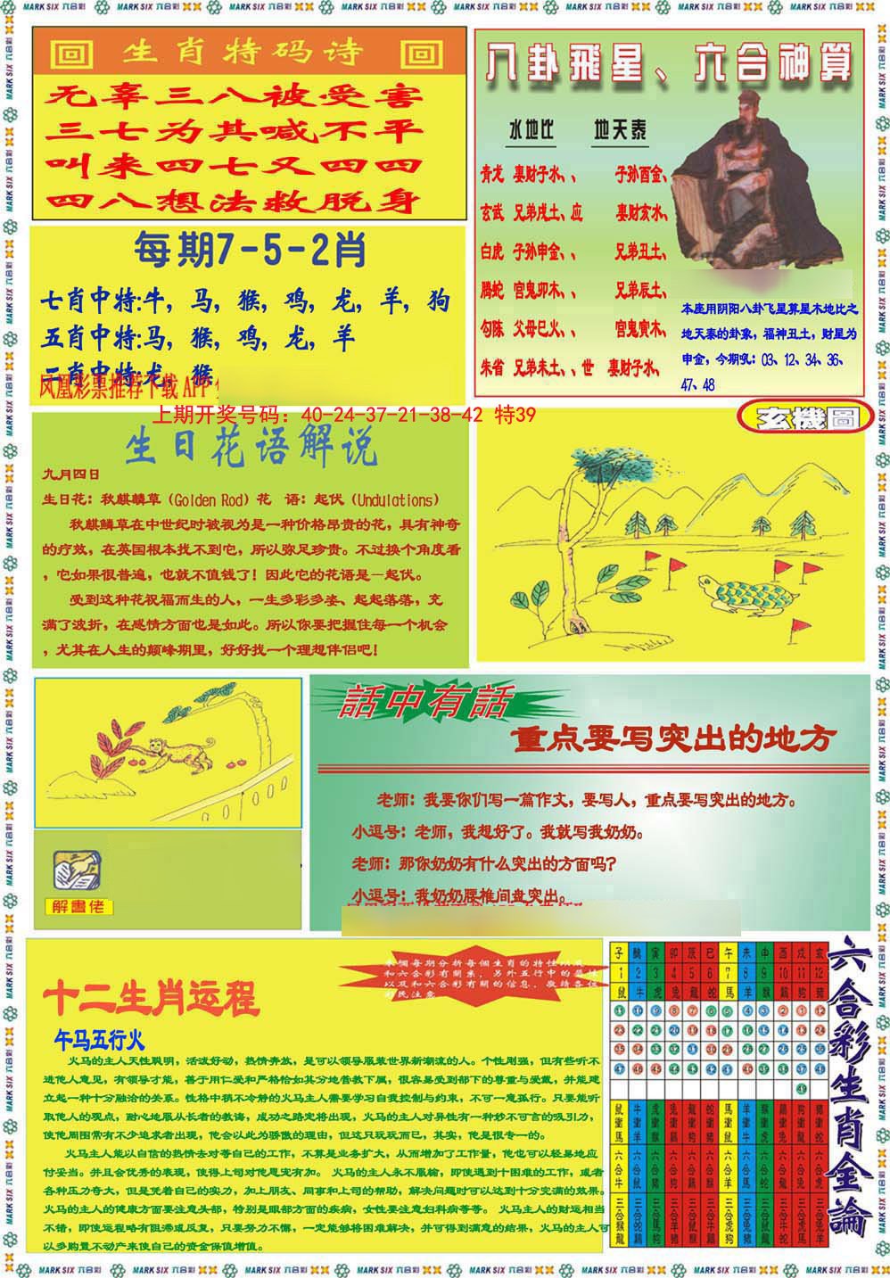 2024257期九龍马经B(推荐)