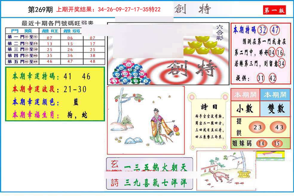 2024269期九龍创特A(推荐)