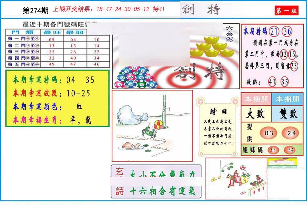 2024274期九龍创特A(推荐)