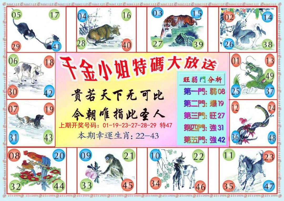 2024254期千金小姐B版