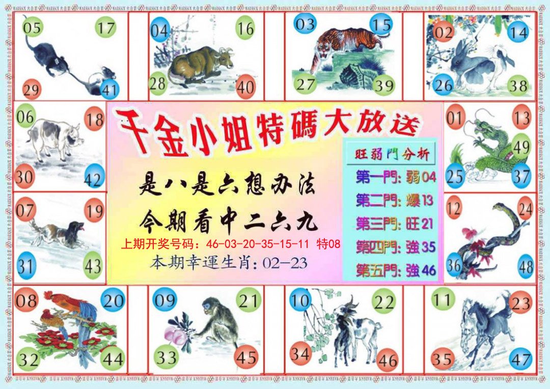 2024258期千金小姐B版