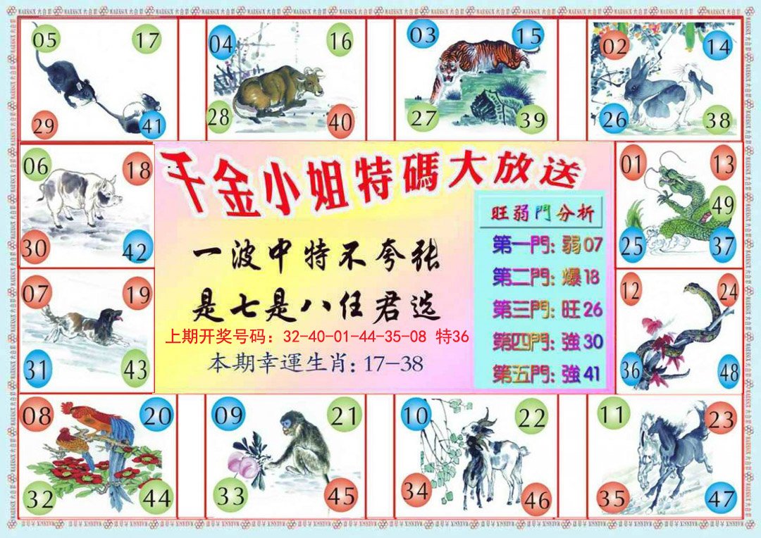 2024253期千金小姐B版