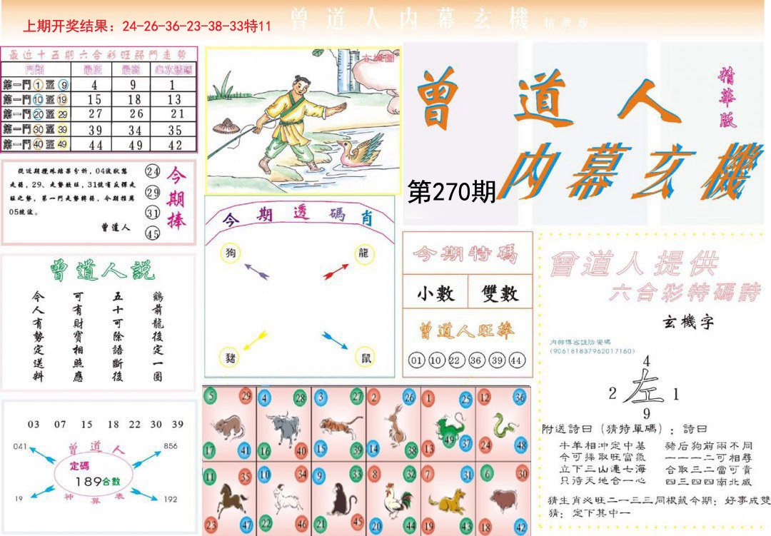 2024270期曾道人内幕精华版