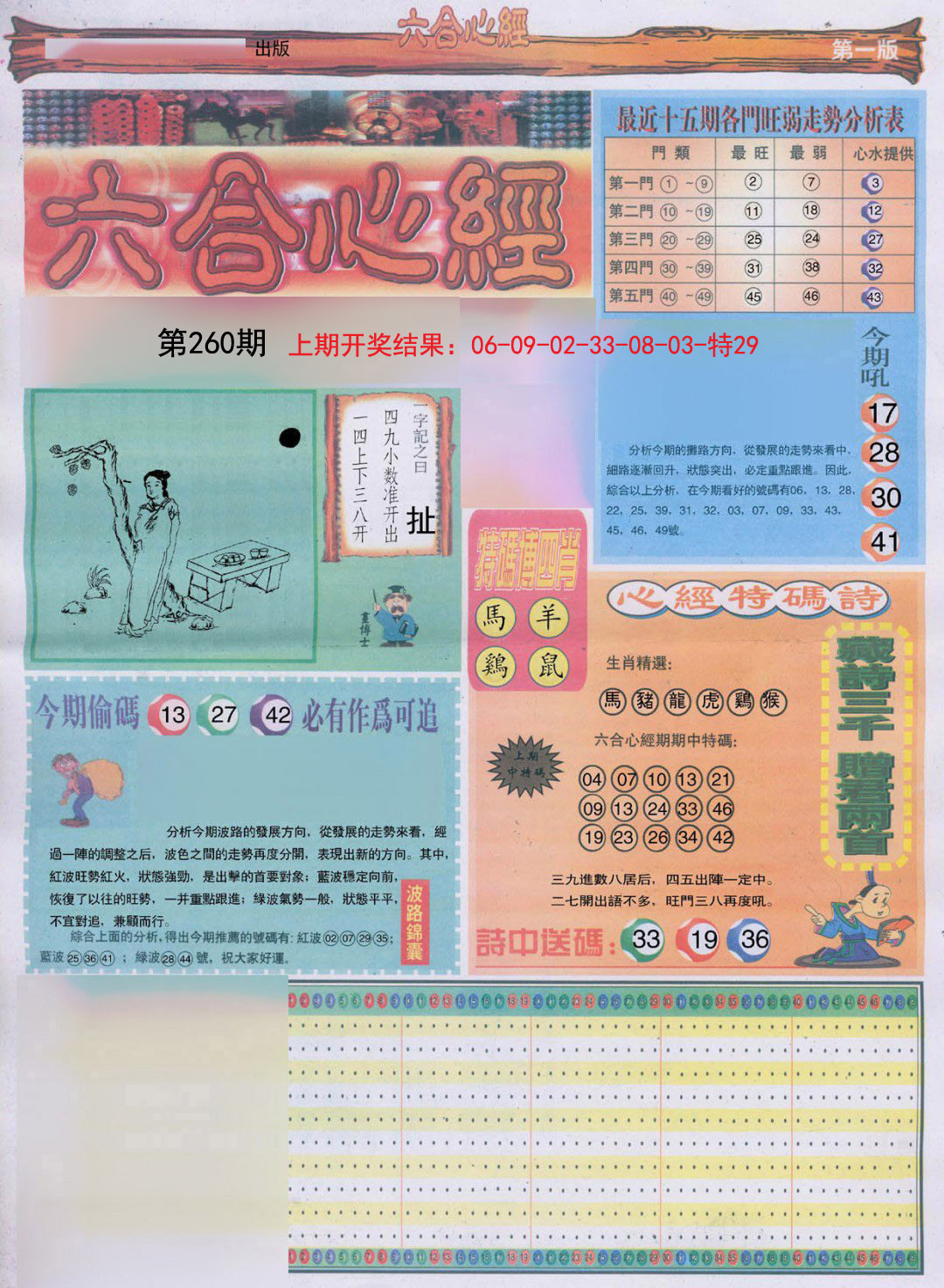 2024260期六合心经A
