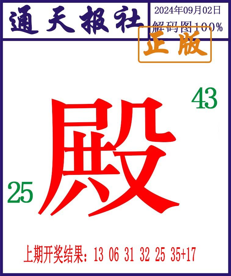 2024246期通天报解码图