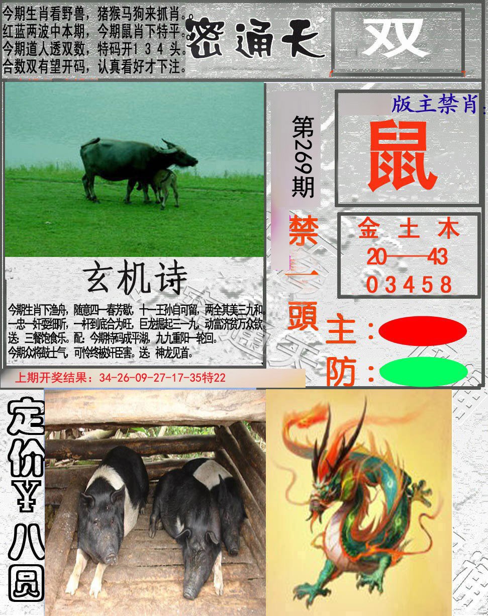 2024269期密通天