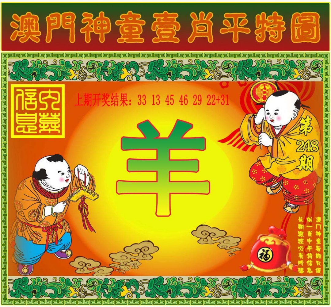 2024248期一肖平特图