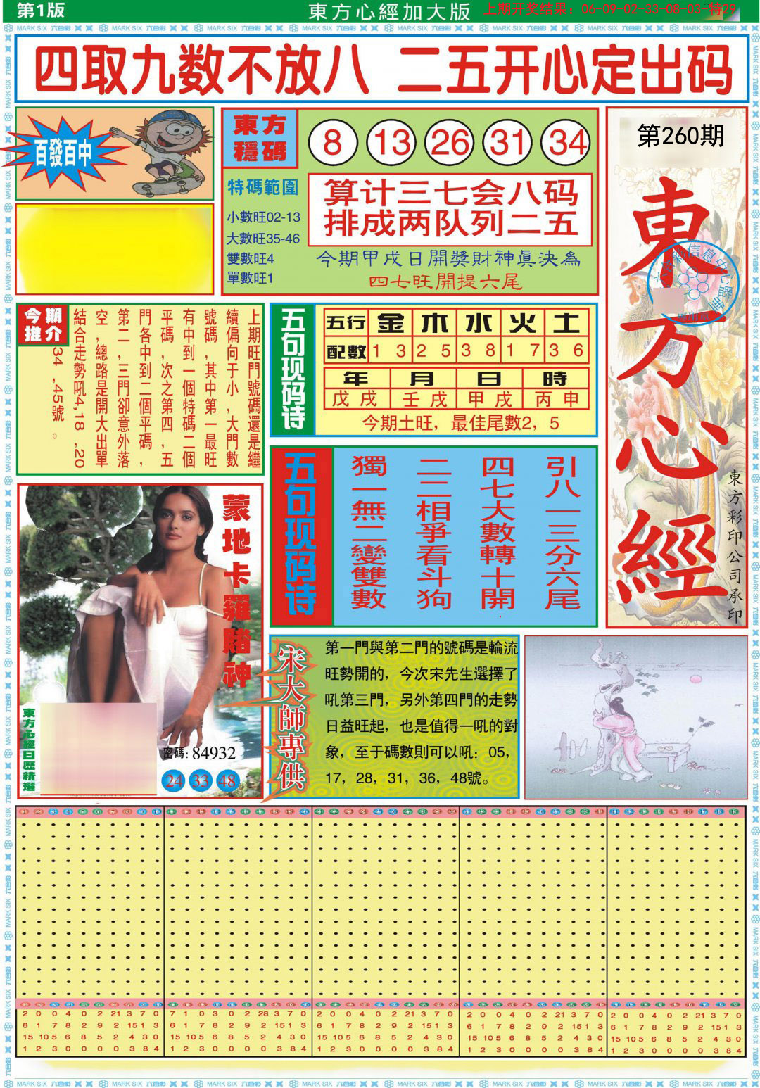 2024260期东方心经A加大版