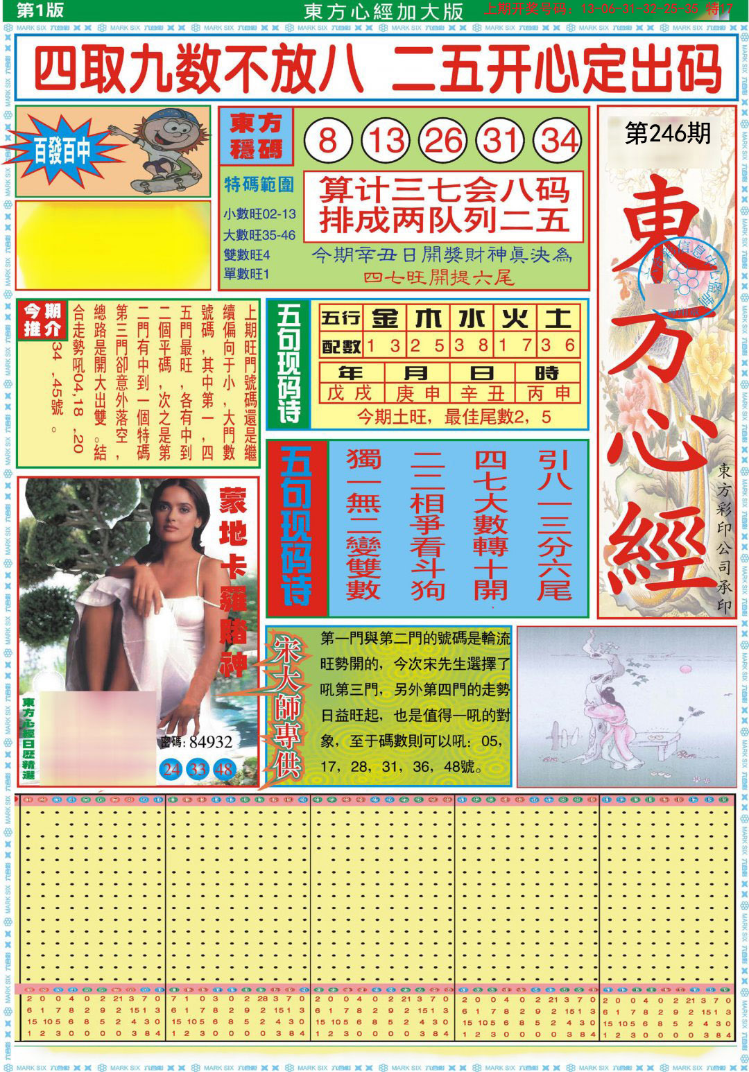 2024246期东方心经A加大版