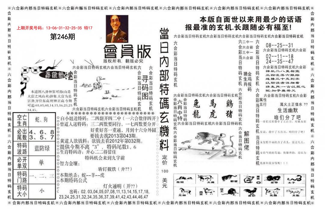 2024246期当日特码玄机报