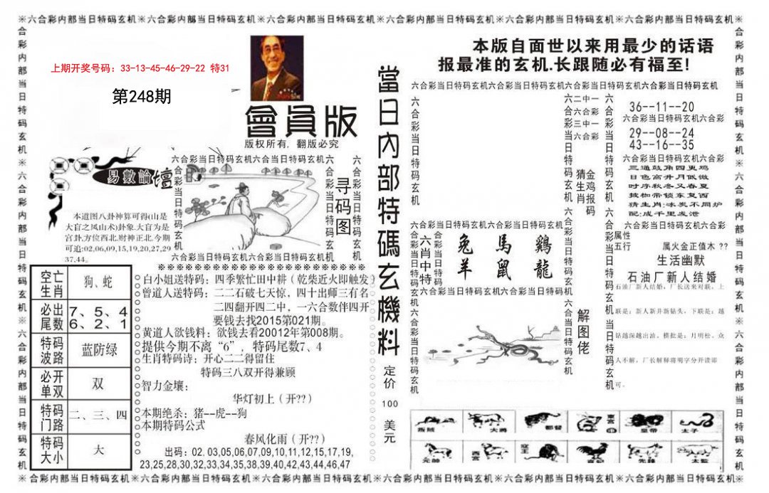2024248期当日特码玄机报