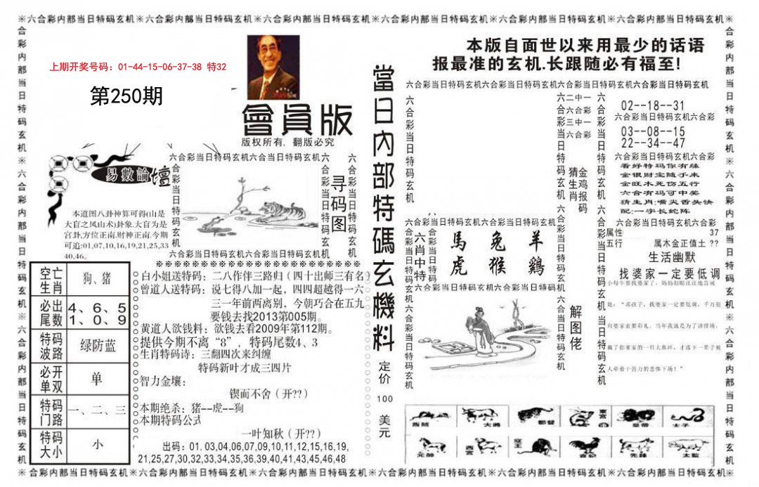 2024250期当日特码玄机报