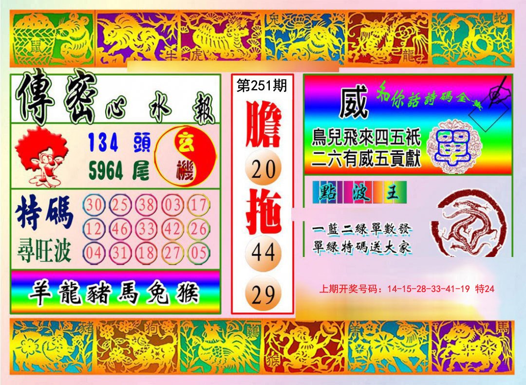 2024251期传密心水报