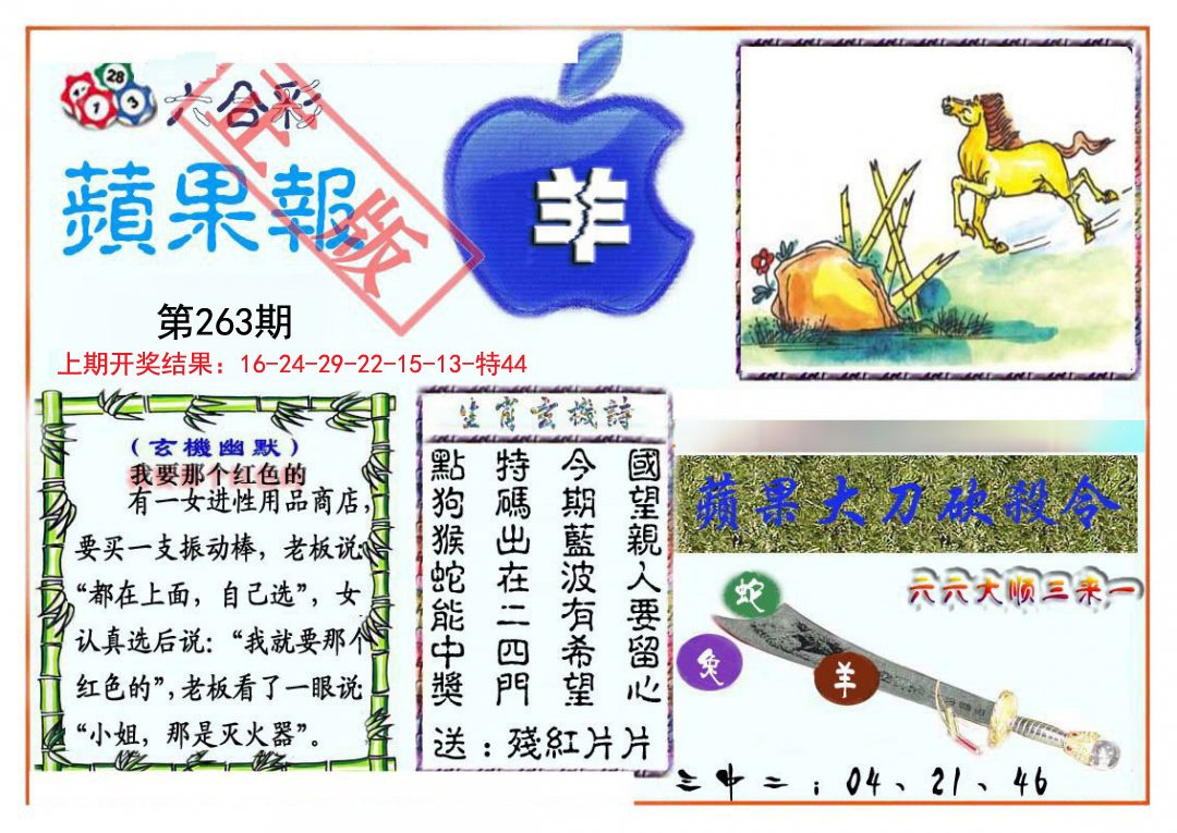 2024263期频果报